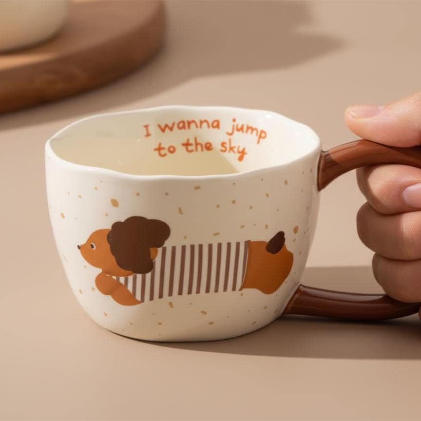 Hand-made Dog Coffee Mug | Ceramic Mug