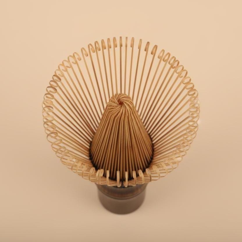 Black Bamboo Matcha Whisk, 100 Prong Chasen, Japanese Tea Ceremony Tool