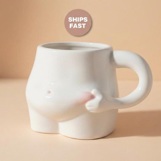 Handmade Belly Grab Coffee Mug | Ceramic Mug