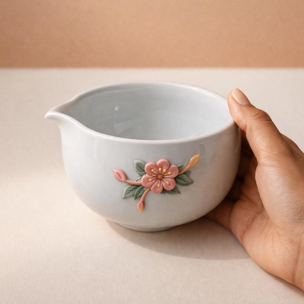 Handmade 4pc Celadon Blue Matcha Tea Set | Ceramic Bowls, Matcha Bowl 450ml